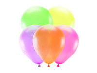 Balony neonowe 25cm, mix (1 op. / 5 szt.)