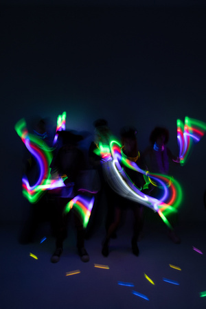 Pałka piankowa LED, 48 cm (1 op. / 9 szt.)