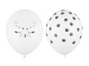 Balony 30 cm, Kotek, Pastel Pure White (1 op. / 50 szt.)