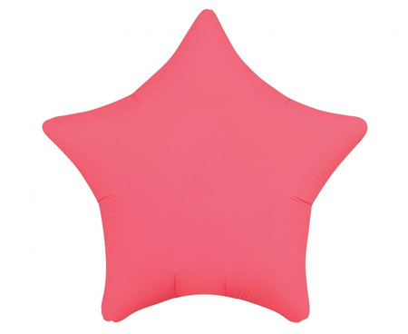 Balon foliowy Gwiazda, fluor czerwony, 19
