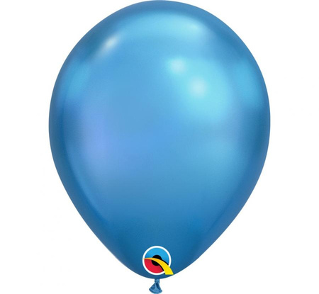 Balon 11", chrom niebieski / 100 szt.