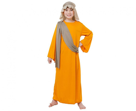 Zestaw dla dzieci Pomarańczowy Pastuszek (szata z szarfą, chustka na głowę ), rozm. 130/140 cm