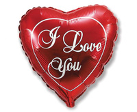 Balon foliowy 18" - "I Love You - red"