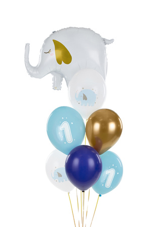 Balony 30 cm, Roczek, Pastel Light Blue (1 op. / 50 szt.)