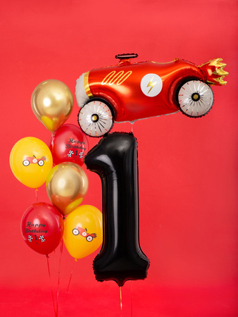 Balon foliowy Cyfra ''1'', 86cm, czarny