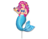 Balon foliowy 14 cali - Syrenka Zoe