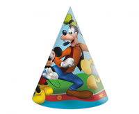 Czapeczki papierowe "Mickey Rock The House" 6 szt.