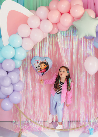 Balon foliowy serce Koci Domek Gabi, 35cm, mix