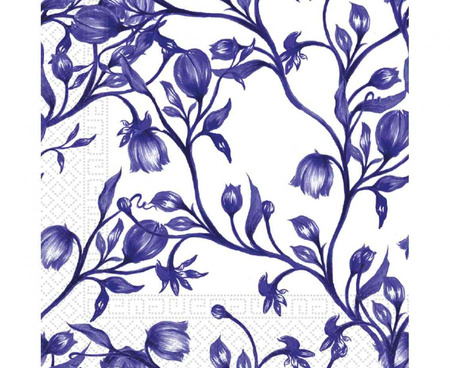 Serwetki papierowe Blue Porcelain, 33 x 33 cm, 20szt.