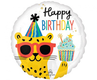 Balon foliowy 18 CIR - Happy BIRTHDAY