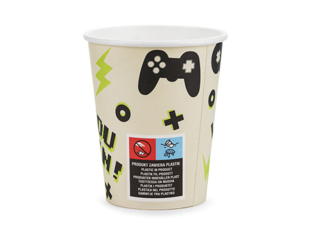 Kubeczki Gamer, 220 ml, mix (1 op. / 6 szt.)