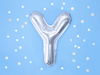 Balon foliowy Litera ''Y'', 35cm, srebrny