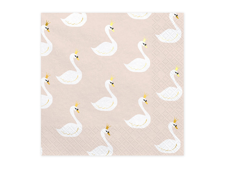Serwetki Lovely Swan, 33x33cm (1 op. / 20 szt.)