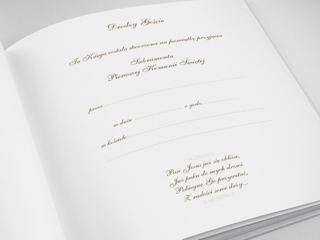 Księga Gości Komunijnych, 20,5 x 20,5cm