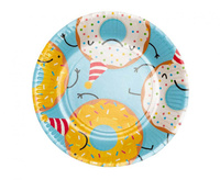 Talerzyki Donut 23 cm, 8 szt.