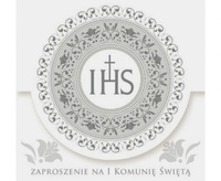 Zaproszenie kwadrat ZKW 120x120 Komunia Dziecięce - Chłopiec, Dziewczynka, Religia, Srebrne, 10 szt.