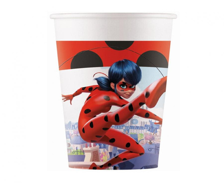 Kubeczki papierowe , Miraculous Ladybug (ZAG), 200ml, 8 szt. FSC
