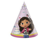 Czapeczki papierowe Gabby's Dollhouse, 6 szt. (papier FSC)