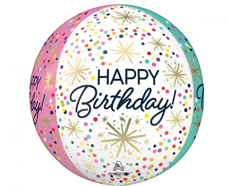 Balon foliowy ORBZ Confetti sprinkle birthday