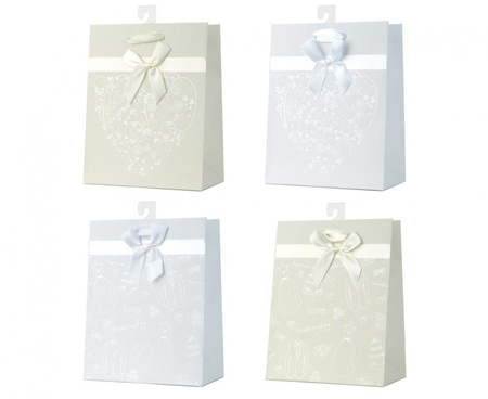 Torebka prezentowa ślubna jumbo (XL) cm: 33/45,7/10,2, 1 szt.