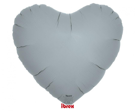 Balon foliowy, serce 14", Blue Gray, 5 szt.