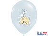Balony 30cm, Słonik, Pastel Baby Blue Mix (1 op. / 50 szt.)