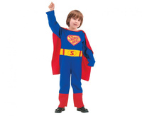 Zestaw dla dzieci Superbohater z peleryną (peleryna, kombinezon, pasek), rozm. 110/120 cm