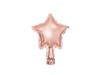 Balony foliowe Gwiazdka, 12cm, różowe złoto (1 op. / 25 szt.)