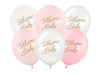 Balony 30 cm, Welcome Baby, mix różowy (1 op. / 6 szt.)