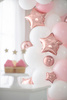 Balony foliowe Gwiazdka, 12cm, różowe złoto (1 op. / 25 szt.)