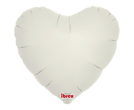 Balon foliowy, serce 14", Cloud Gray, 5 szt.