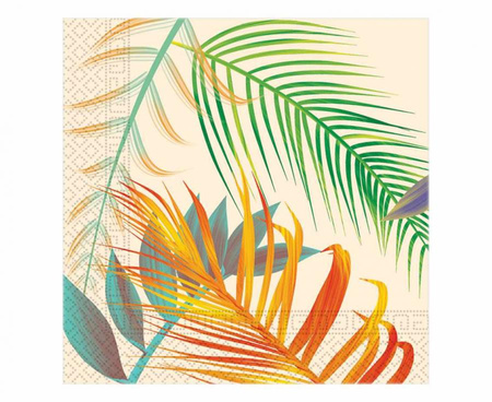 Serwetki papierowe Tropical Leaves, 33 x 33 cm, 20szt.