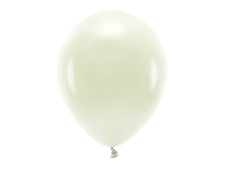 Balony Eco 30cm pastelowe, kremowy (1 op. / 100 szt.)