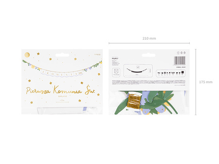 Baner I Komunia Św., mix, 300x13 cm
