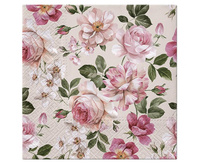 Serwetki papierowe Roses Glory (cream) 33x33 cm / 20 szt.