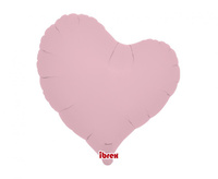 Balon foliowy, serce Sweet 14", Pastel Pink, 5 szt.