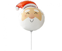 Balon foliowy 14" - Święty Mikołaj (głowa)