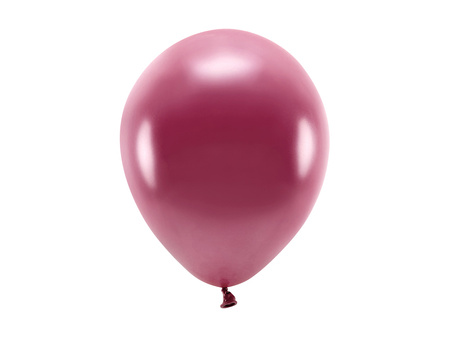 Balony Eco 26cm metalizowane, bordo (1 op. / 100 szt.)