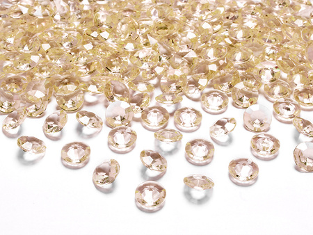 Diamentowe konfetti, złoty, 12mm (1 op. / 100 szt.)