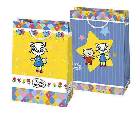 Torebka prezentowa TP 230x320x110 KICIA KOCIA (licencja) mix, 10 szt.