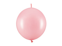 Balony z łącznikiem, 28cm, Pastel Baby Pink (1 op. / 20 szt.)