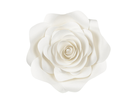 Papierowe kwiaty, jasny kremowy, mix