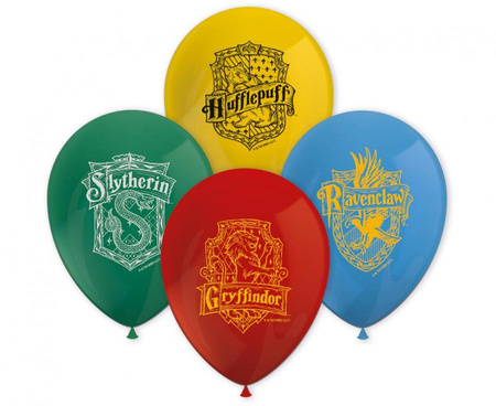 Zestaw 8 balonów Harry Potter Hogwarts Houses
