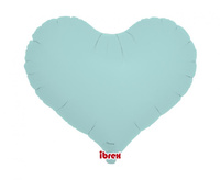 Balon foliowy, serce Jelly 14, Pastel Blue, 5 szt.