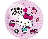 Talerzyki papierowe  HELLO KITTY SANRIO FSC, 23 cm., 8 szt.