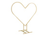 Stojak na tło Serce, złoty, 2m