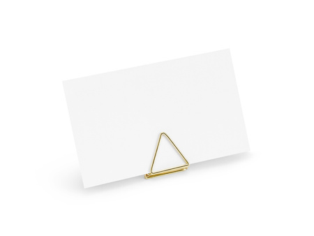 Stojaki na winietki Trójkąty, złoty, 2,3cm (1 op. / 10 szt.)