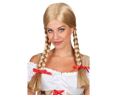 Peruka HEIDI, blond warkocze