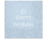 Serwetki wzorzyste Special Day (light blue) 33x33 cm / 20 szt.