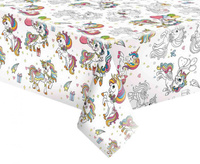 Obrus papierowy Colourful Unicorns, 120 x 180 cm